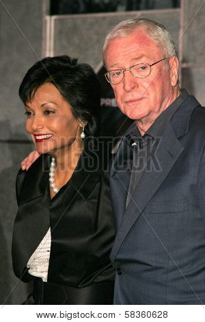 Shakira Caine and Michael Caine at the World Premiere of 