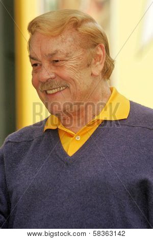 Jerry Buss at the Ceremony Honoring Los Angeles Lakers Owner Jerry Buss with the 2,323rd star on the Hollywood Walk of Fame. Hollywood Boulevard, Hollywood, CA. 10-30-06