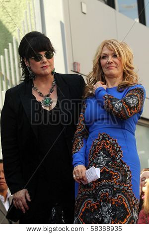 Ann Wilson, Nancy Wilson at the induction ceremony for Heart into the Hollywood Walk of Fame, Hollywood, CA 09-25-12