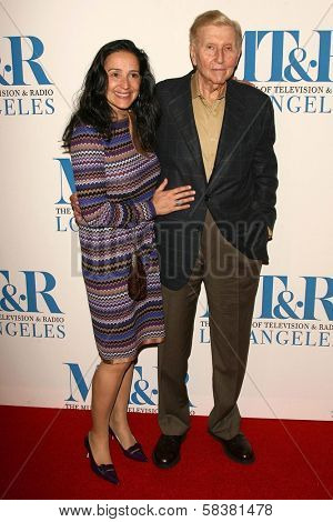 Sumner Redstone and wife Paula at The Museum of Television & Radio's Annual Los Angeles Gala. Regent Beverly Wilshire Hotel, Beverly Hills, CA. 10-30-06