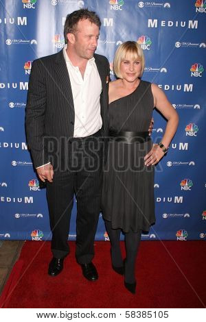 Thomas Jane and Patricia Arquette at the NBC fall party for the hit drama 