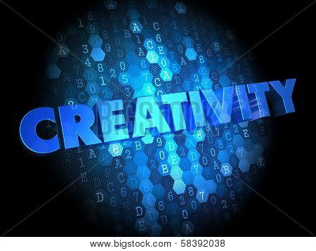 Creativity on Digital Background.