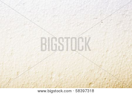Polystyrene White Yellow Foam Texture