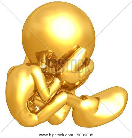 Mini gold-Kerl
