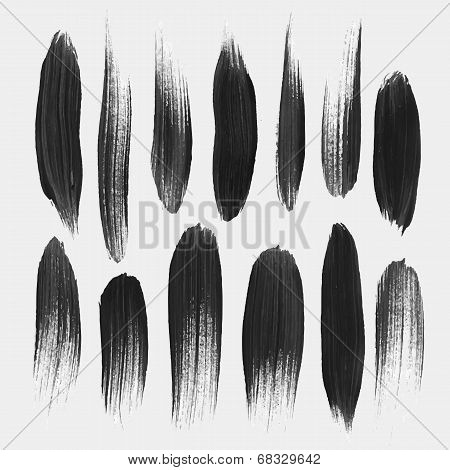 Vector hand drawn paint stains
