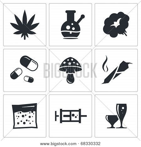 Drugs Icon Set