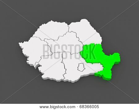 Southeast Region Development Romania. 3d