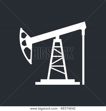 Oil Derrick Vector Sign