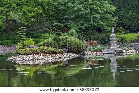 View Of A Japanese Garden