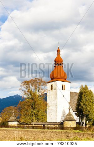 fortified church in Liptovske Matiasovce, Slovakia