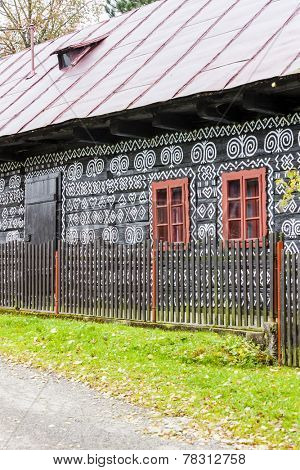 timbered house in Cicmany, Slovakia