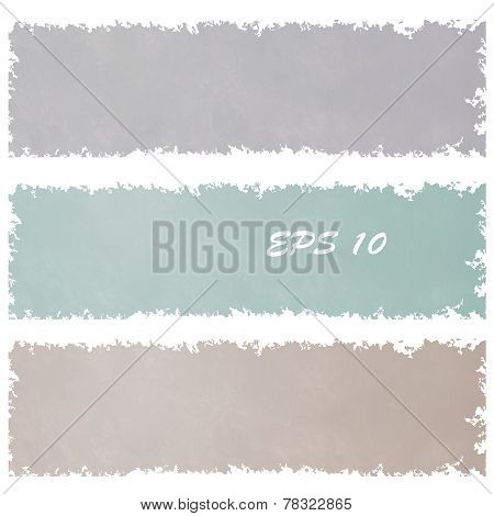 Set of grungy banners