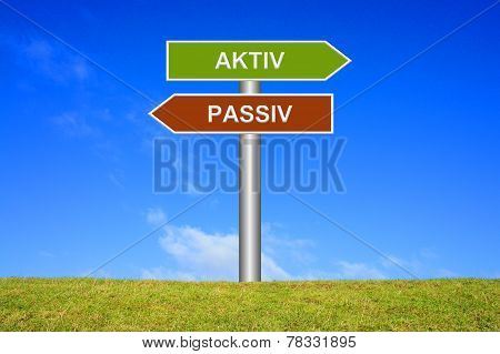 Signs Active or passive