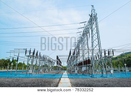 Power station for making electric energy