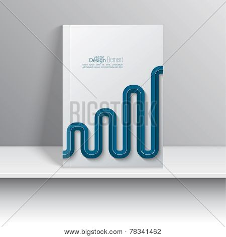 Magazine Cover with linin with steps going up