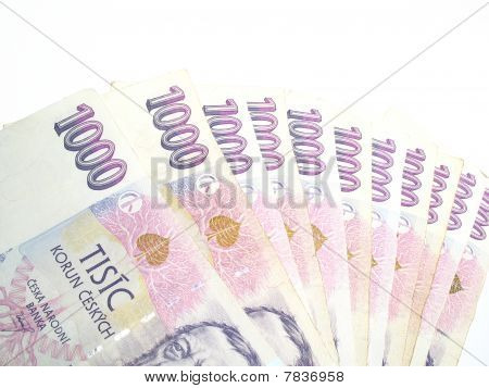 Tschechischen Banknoten