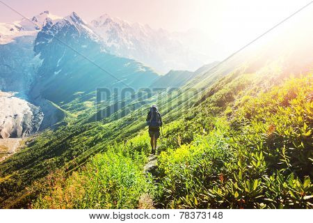 Hike in Svaneti mountains