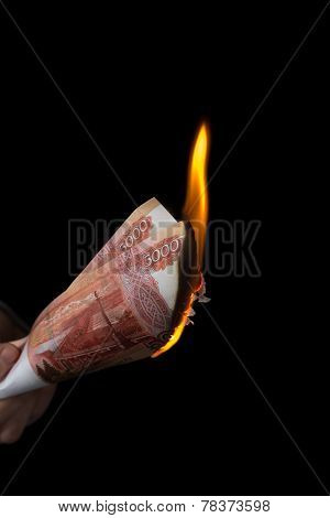 Burning Rubles