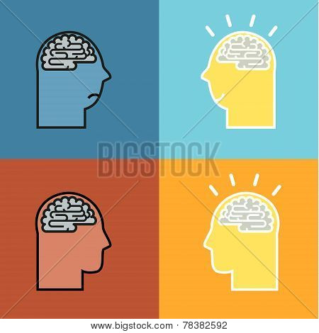 The Silhouette Of A Man's Head