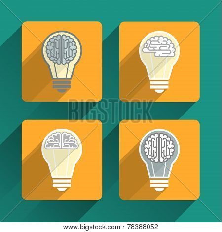 Brain and bulb light