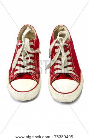 red gumshoes