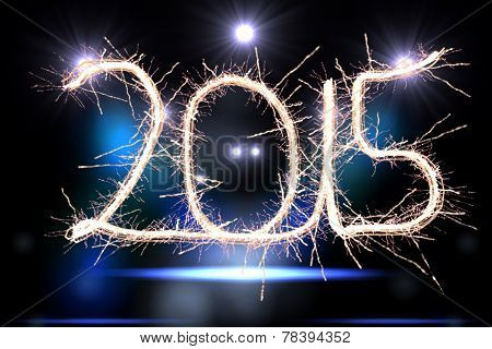 Sparky 2015 against cool nightlife lights