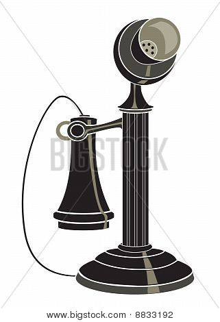 Ročník černý telefon
