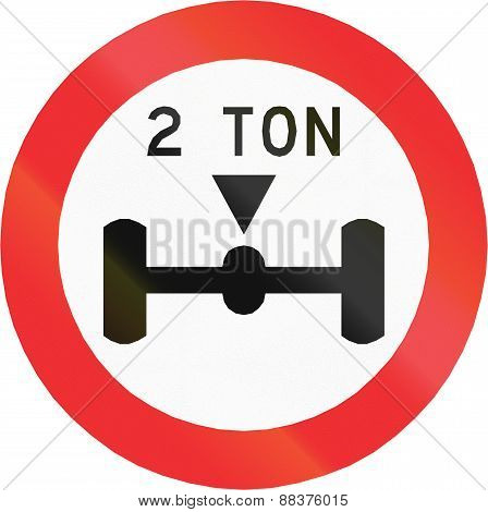 Axle Load Limit In Chile