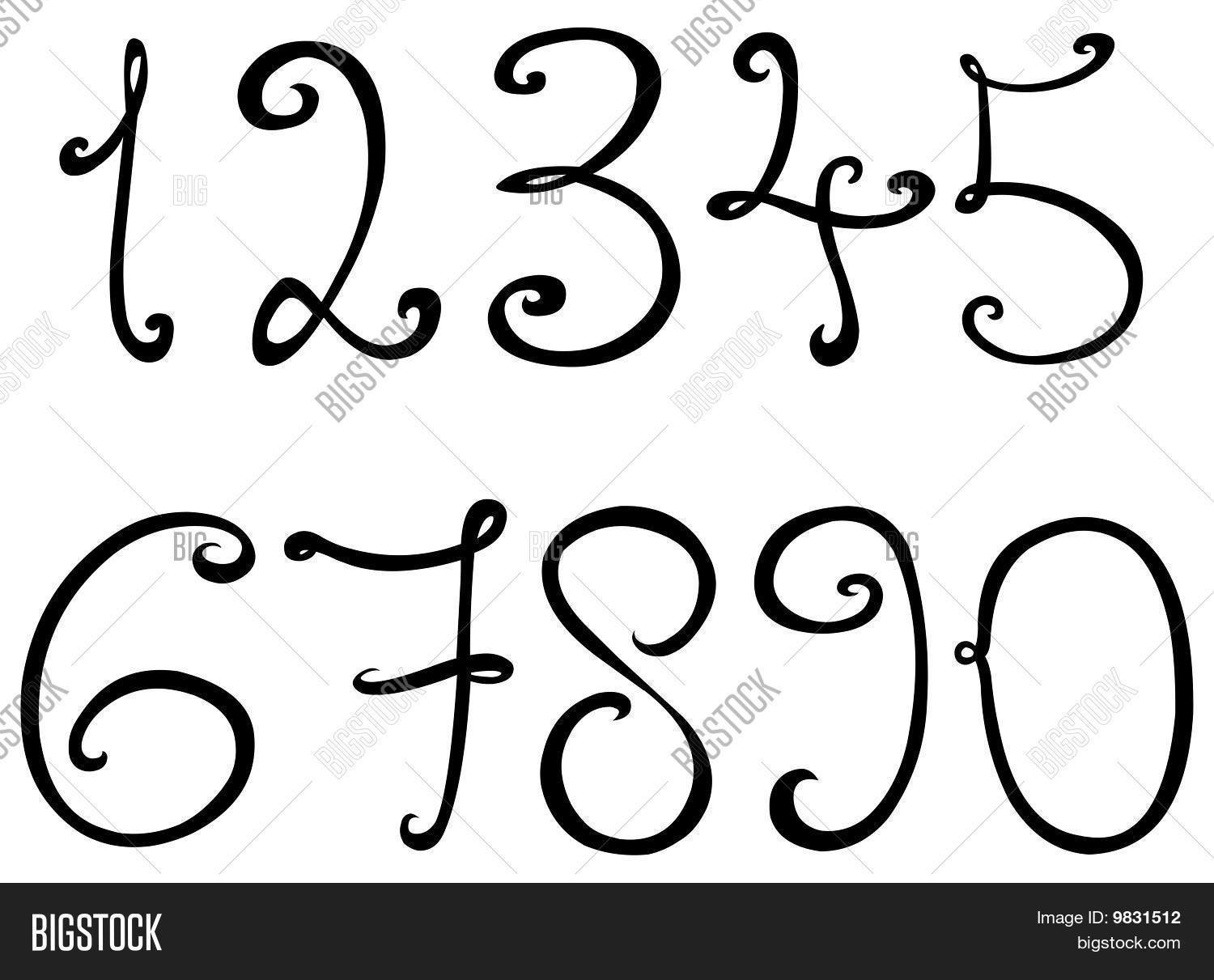Decorative Numbers Vector & Photo (Free Trial) Bigstock
