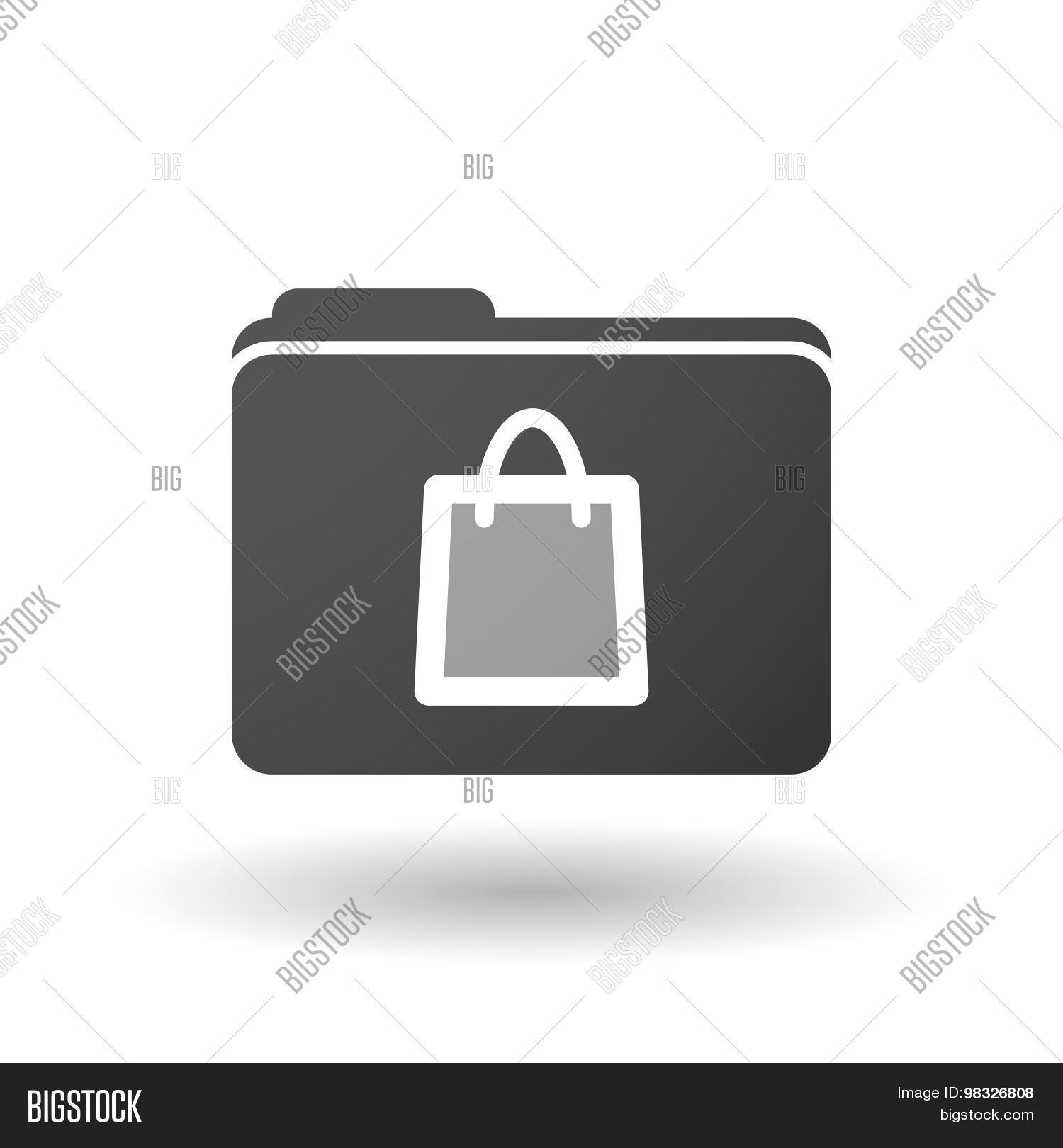 Store Folder Icon Isolated Folder Icon Vector & Photo (Free Trial) | Bigstock