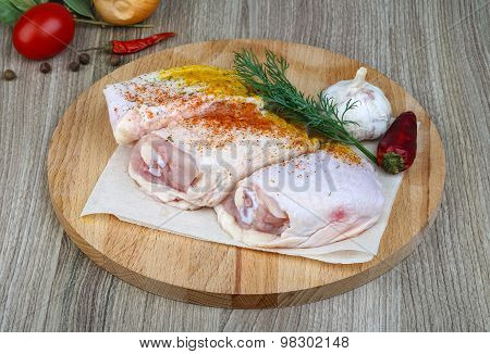 Raw Chicken Thights