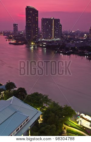 Chao Phraya River In Bangkok