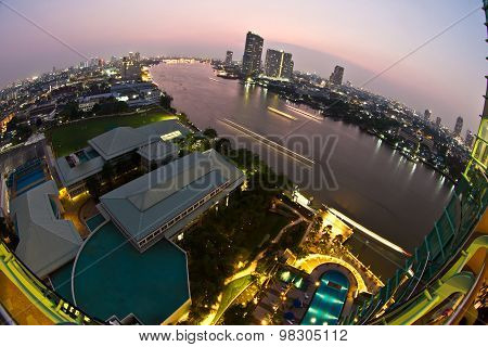 Chao Phraya River In Bangkok