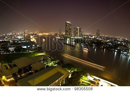 Chao Phraya River In Bangkok