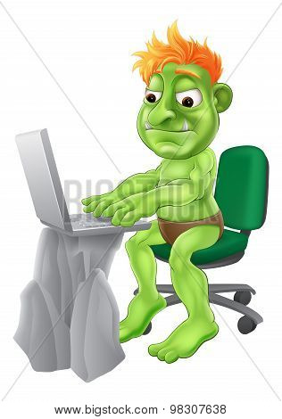 Internet Troll Concept