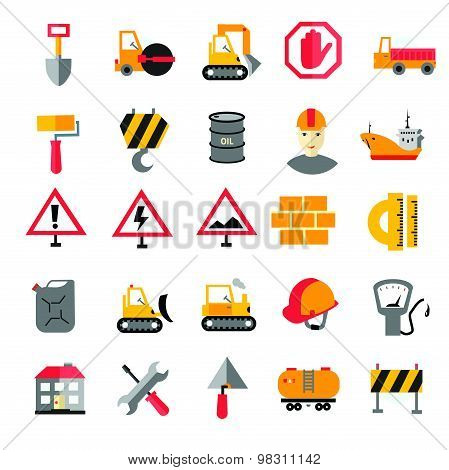 Collection of modern shadow flat icon. Traffic and transport sign.