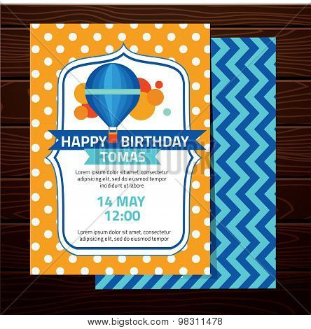 Colorful birthday background with place for text