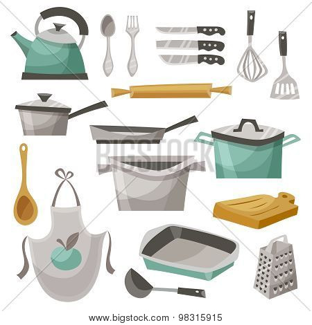 Kitchen Stuff Icons Set