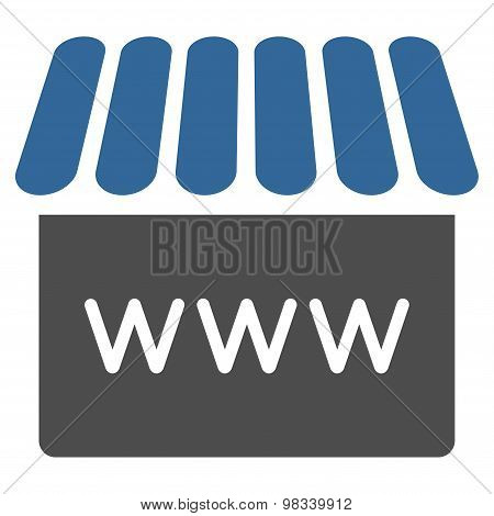 Webstore icon from Business Bicolor Set