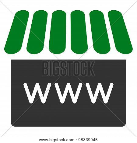 Webstore icon from Business Bicolor Set