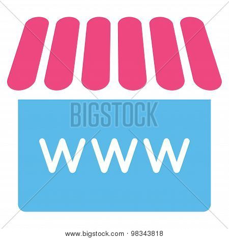 Webstore icon from Business Bicolor Set
