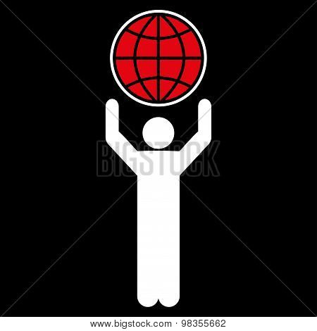 Globalist icon from Business Bicolor Set