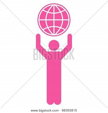 Globalist icon from Business Bicolor Set