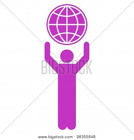 Globalist icon from Business Bicolor Set