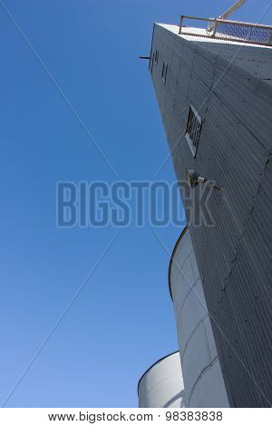 Silos On Blue Sky 4