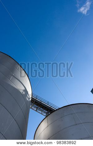 Silos On Blue Sky 6