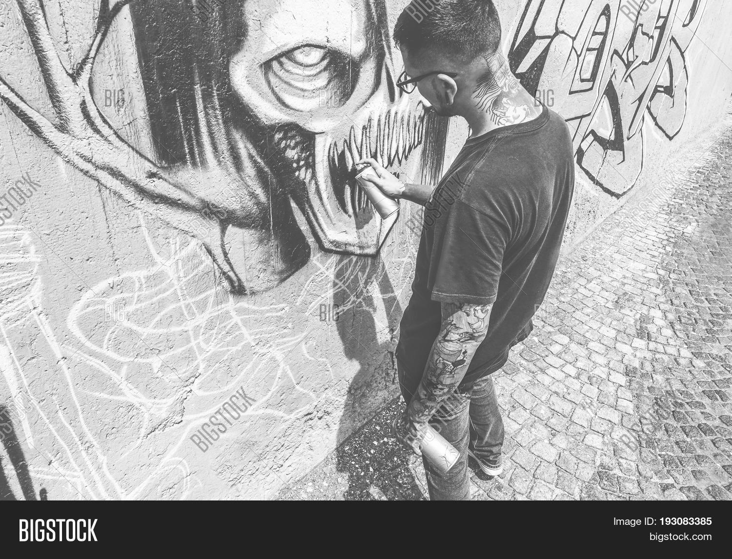 Tattoo Graffiti Writer Image & Photo (Free Trial) Bigstock