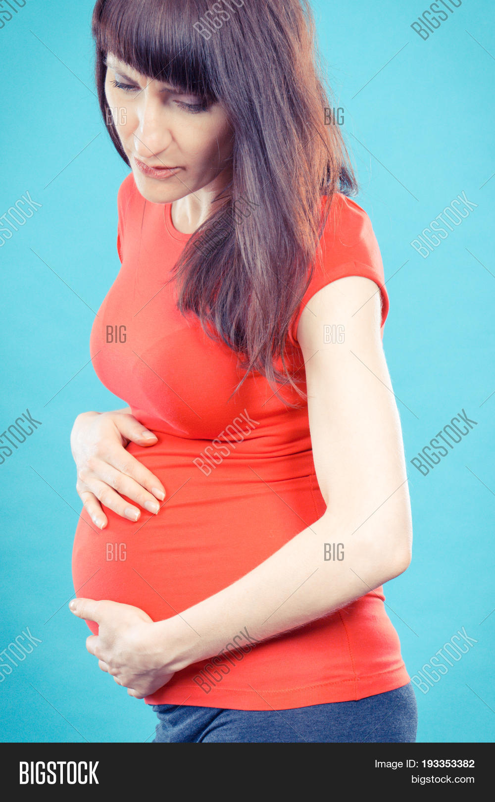 Pregnant Woman Stomach Image & Photo (Free Trial) | Bigstock