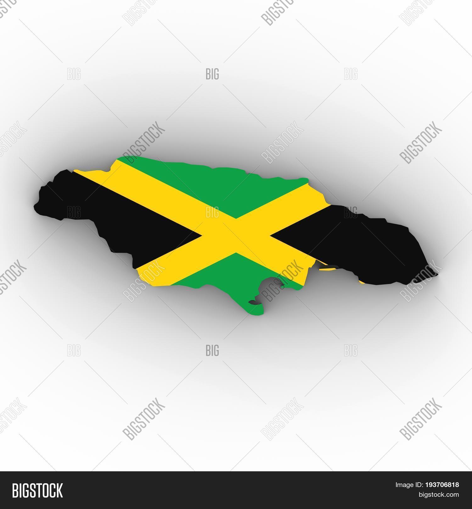 Jamaica Map Outline Image & Photo (Free Trial) | Bigstock
