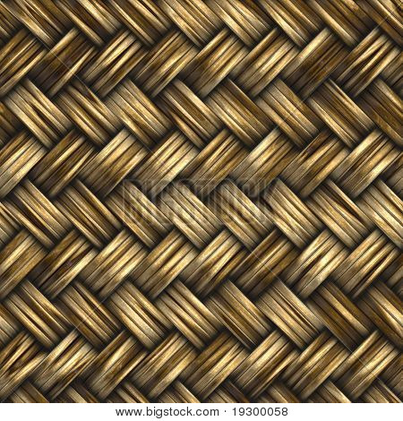 grote achtergrondafbeelding van houten bambo of rieten basket weave